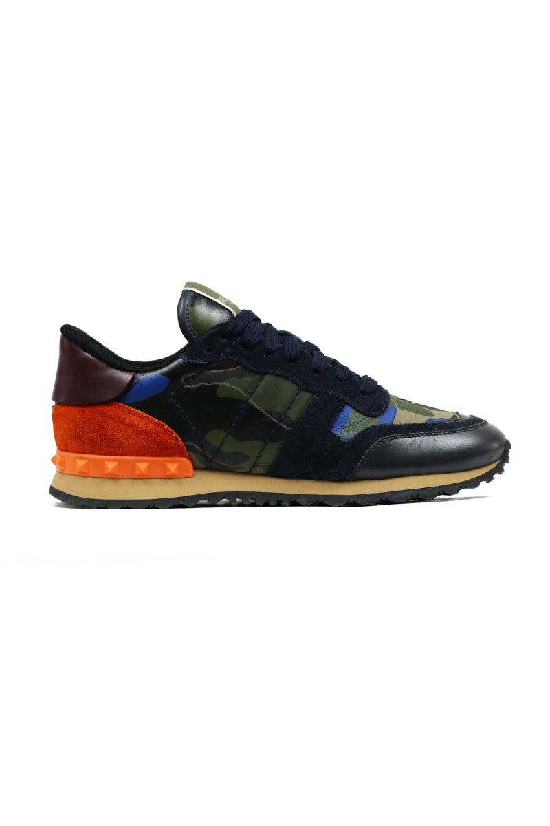 Valentino Camo Rockrunner Khaki Navy Orange EU 39 Malebox