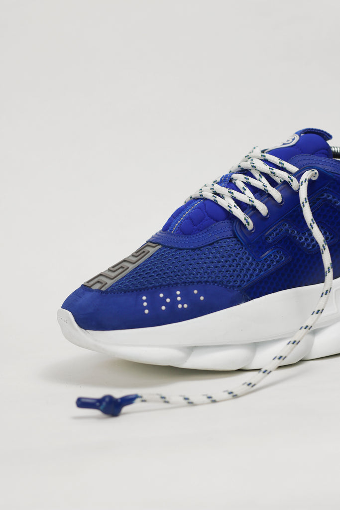 Versace Chain Reaction Sneakers in Blue for Men