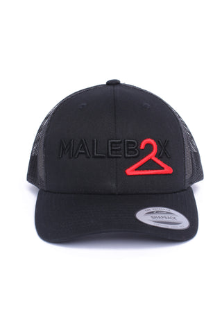 Malebox Embroidered Cap OG Black/Red Hanger
