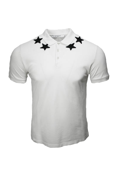 Givenchy black 2025 polo white stars