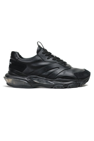 Valentino Bounce Black Leather Sneakers - EU 40