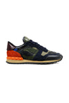 Valentino Camo Rockrunner Khaki/Navy/Orange - EU 39