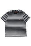 Missoni Stripe Cotton T-shirt Black/White/Grey - XL/2XL