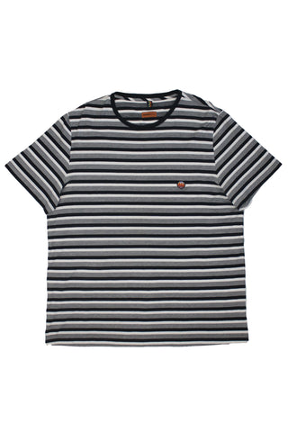 Missoni Stripe Cotton T-shirt Black/White/Grey - XL/2XL