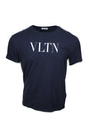 Valentino 'VLTN' Logo Print T Shirt Navy - L