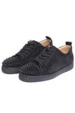 Christian Louboutin Louis Junior Spikes Black Suede - EU 40