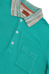 Missoni Contrast Collar Polo Green - S