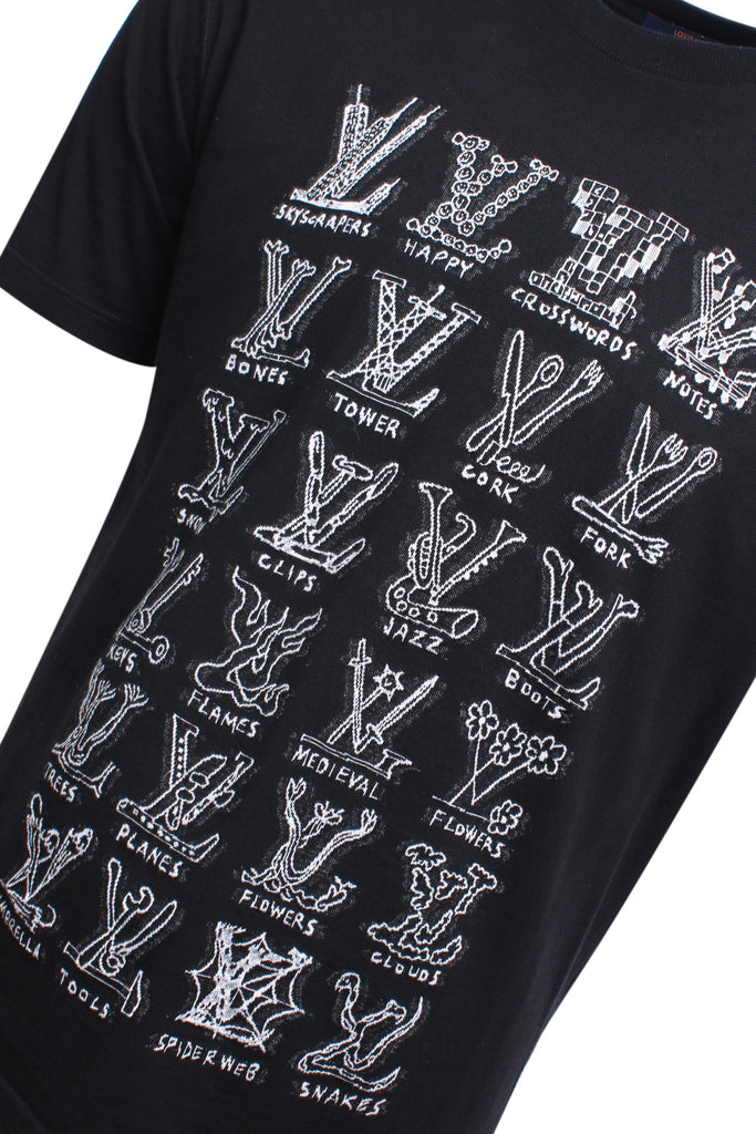 Louis Vuitton Cartoons Jacquard T Shirt Black - L – Malebox