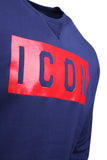 Dsquared2 Icon Print Sweatshirt Navy - L