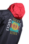 Gucci Logo Windbreaker Black Jacket - L