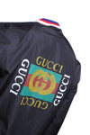 Gucci Logo Windbreaker Black Jacket - L