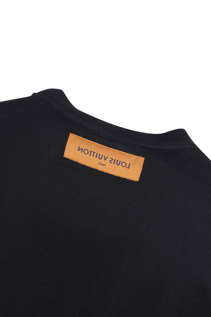 Louis Vuitton Black Monogram Jacquard Cotton Crewneck T-Shirt M Louis  Vuitton